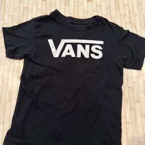 Vans Kids Tee in Black and White